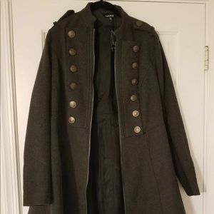 Torrid military style zip coat 00 plus size